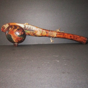 Incredible Ball Head Club from the Northeast -  Souvenir Art All Original and Unrepaired Late 1800/Early 1900s
