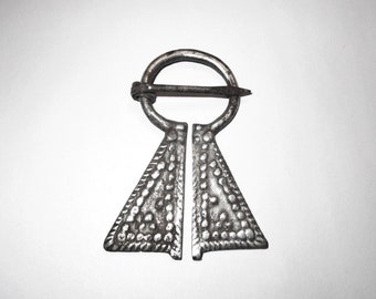 Viking Medieval Lake Ladoga Silver Fibula Brooch -  Excellent Unrestored Wearable Condition