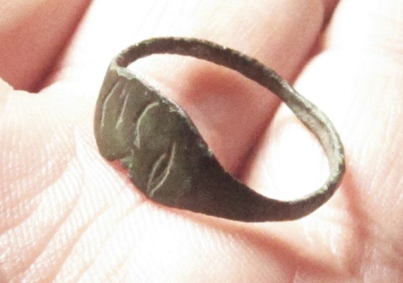 Authentic Viking Rune Ring Baltic / Medieval - Au… - image 4