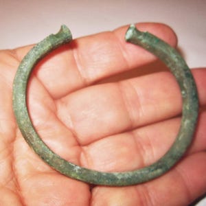 Koban Bronze Heavy Bracelet Flattened End Finials North Caucasus c 1100 - 400 BC -  Late Bronze Early Iron Age