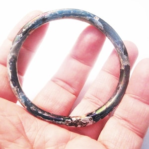 Roman Glass Bracelet Cobalt approximately 2 3/8 inches Eastern Roman Empire Provincial c. 200 - 500 AD