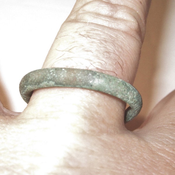 Scythian Iron Age Hair Ring from Ukraine c 900BC to 200AD, can be worn as size 11 ring