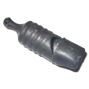 Post Medieval Hunt or Military Whistle Bronze with load whistle - Good Loop can be Worn