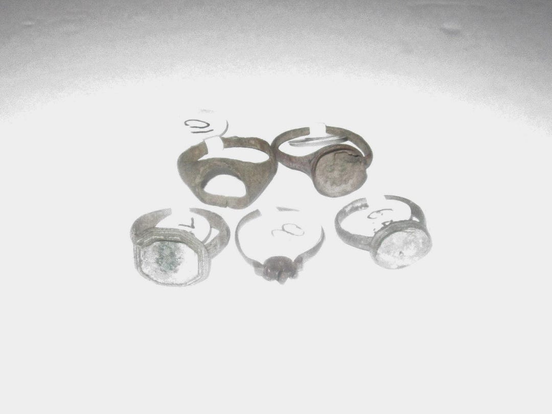 Lot of 5 Authentic Medieval Bronze Rings – Northern Europe Artifacts ...