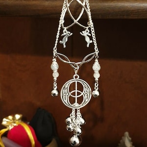 Vesica Pisces Hare Triquetra Witch Bells Magickal Protection Luck