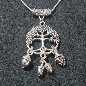 Celtic Tree of Life Acorn Necklace - Druid Pagan Wicca Jewellery Gift