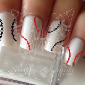 Honkbalsteken Nail Art Waterstickers Honkbalspijkers