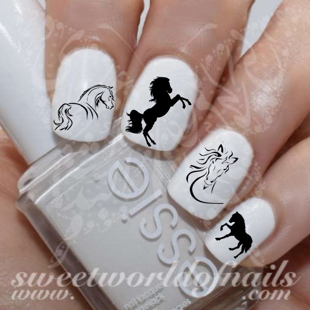 Horse Nail Decal - Etsy
