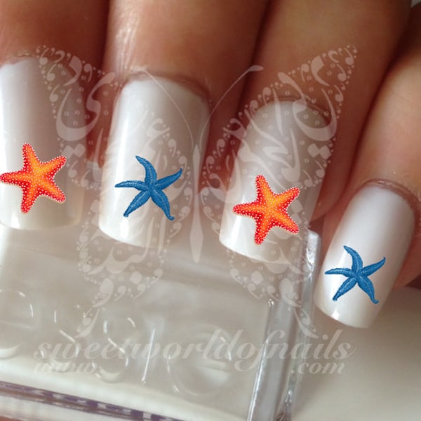 Starfish Nail Water Decals Transfers Wraps