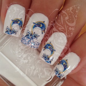 Dolphins Nail Art Water Decals