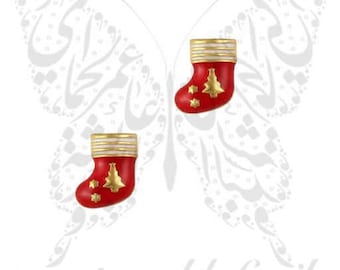3D Christmas Nail Decoration Charms Socks