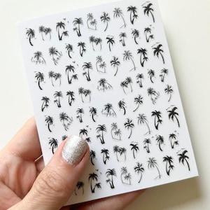 Palm Tree Nail Art Stickers