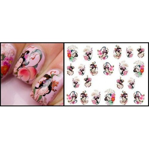 Colorful Nail Art Water Full Wraps Transfers - Etsy