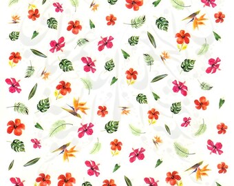 Blumen Blätter Nail Art Decals