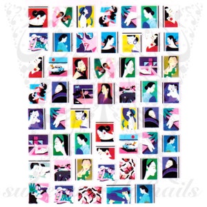 Art Woman Nail Art Stickers