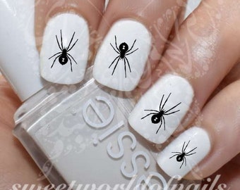 Spinne Nail Art Halloween Wasserabziehbild