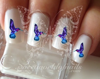 Bird Nail Art Hummingbird Nail Water Decals Transfers Wraps