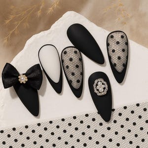 Schwarz Weiße Spitze Nagelfolie Papier Nail Art 32 Blatt