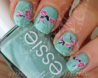 Kersenbloesem Nail Art Japanse boom Sakura Waterstickers