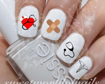 Nurse Nail Art Decals