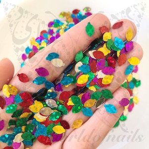 Weihnachtslichter Nail Art 3d dünne Konfetti Glitter
