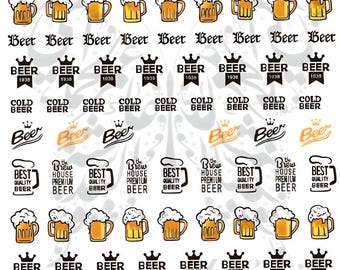 Beer Nail Art Water Decals