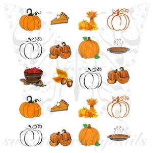 Thanksgiving Fall Pumpkin Nail Water Slides