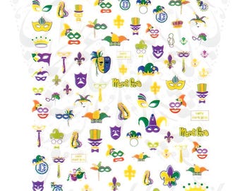 Karneval Nailart Karneval Sticker