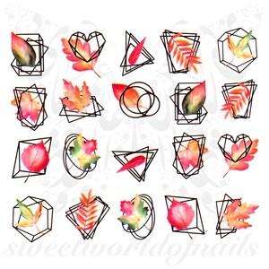 Herbst Nail Art Blätter Wasserdeko