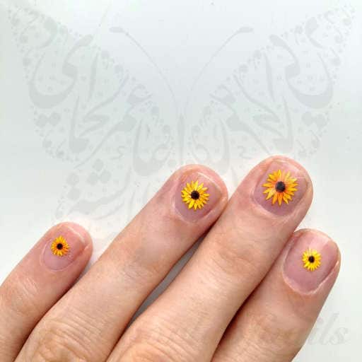 Sunflower Nail Art | Madjennsy N.'s (madjennsy) Photo | Beautylish