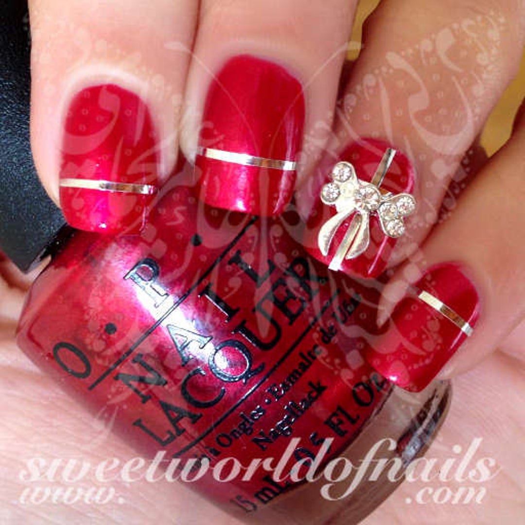 30 Christmas Nails Red and White Designs and Ideas