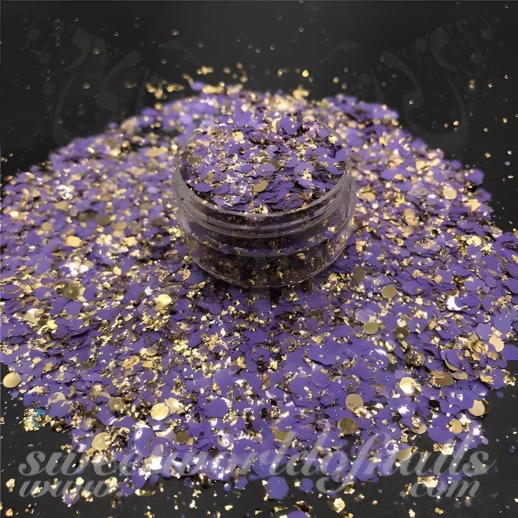Purple Hexagon Nail Glitter Nail Art Decoration