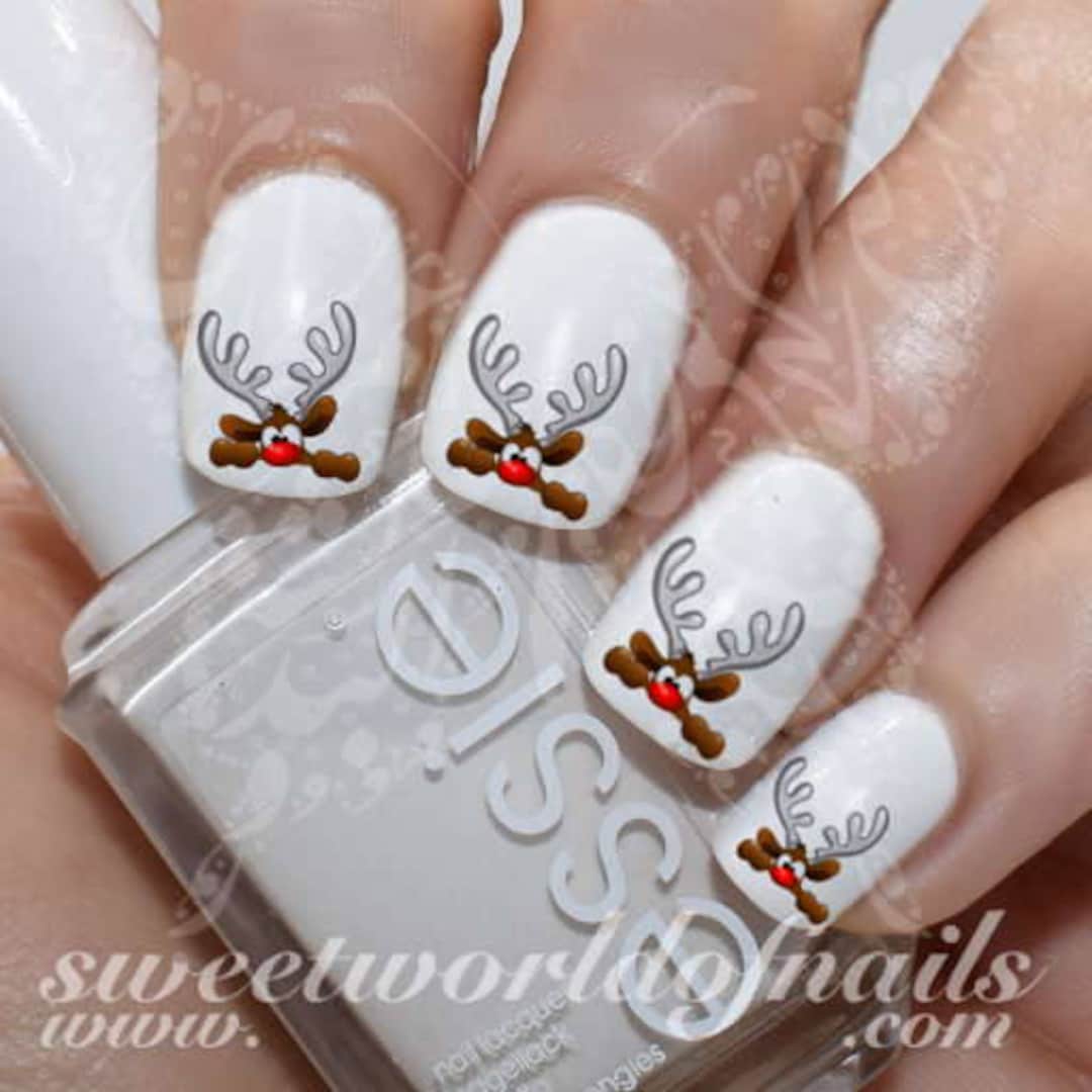 Christmas nail art stickers discount