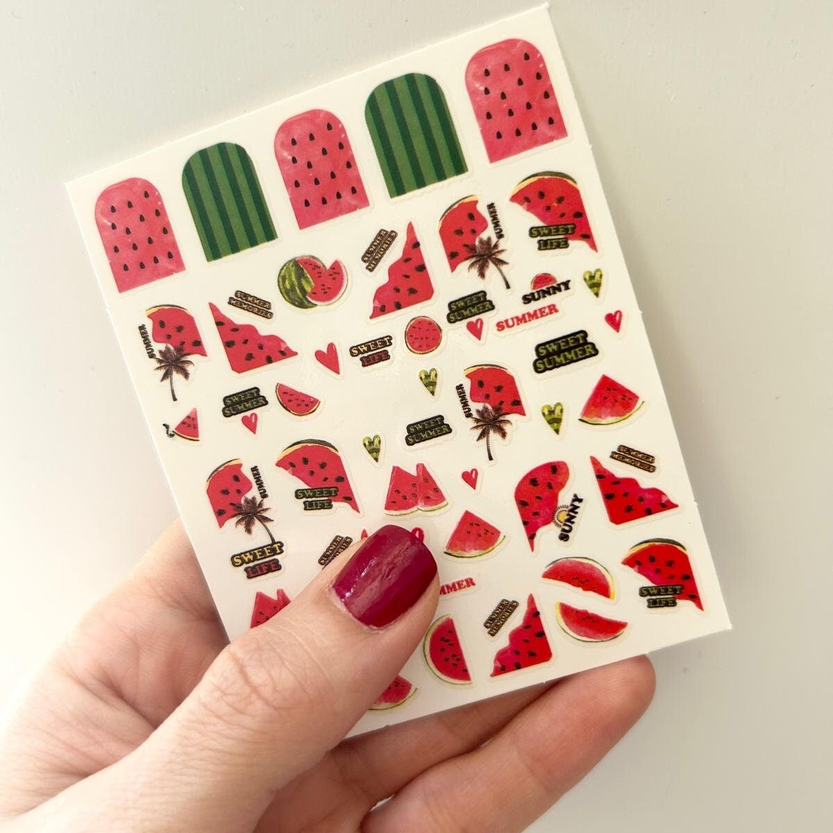 Watermelon Nail Art Stickers