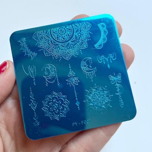 Mandala Nail Art-stempelplaat Moon Nails