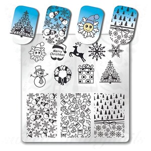 Christmas Nail Stamping Plate
