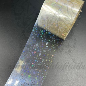 Holografische transparante sternagelfolie