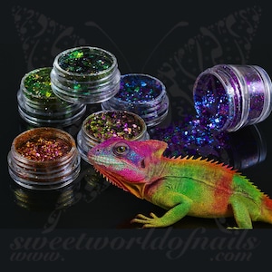 Chameleon Glitter Flakes – Color-Shifting Nail Art Sequins for Nails and Crafts
