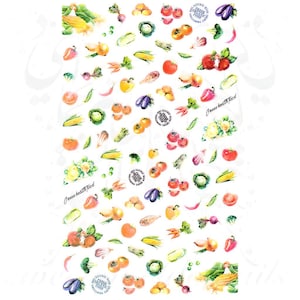 Vegetables Nail Art Stickers
