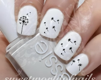 Dandelion Nail Art Nail Water Decals