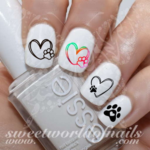Dog Paw Nail Art