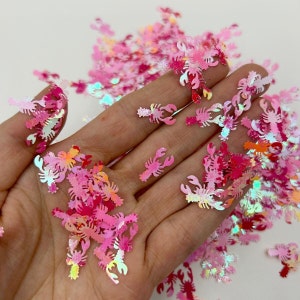 Lobster Nail Art Confetti Glitter Nail Decoration