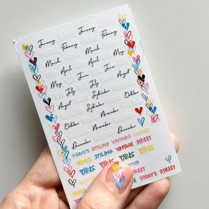 Valentine&#39;s Day Nail Art Colorful Heart Nail Stickers