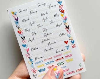 Valentijnsdag Nail Art Kleurrijke Hart Nagelstickers
