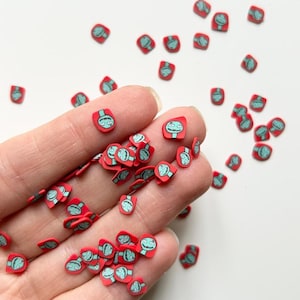 Sally Halloween polymer clay cane Fimo slices Nail Art