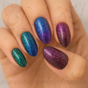 Chameleon Hexagon Glitter: Color Shift Sparkle Dust for Nail Art, Resin Crafts