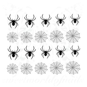 Halloween Nai Art Spider Web Nail Water Decals
