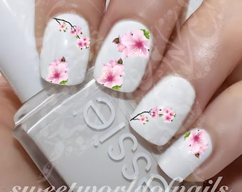 Kersenbloesem Nail Art Japanse boom Sakura Nail Waterstickers