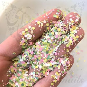 Candy Nail Art Hexagon Glitter