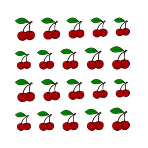 Cherries Nail Art Water Decals